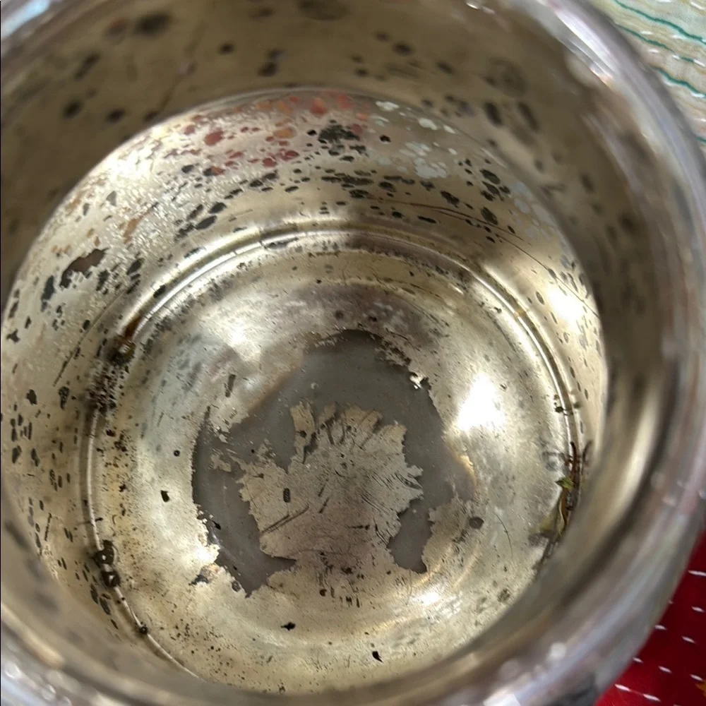 Pottery Barn Madeline Filigree Mercury Glass Vase